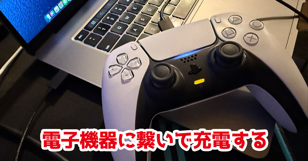 PS5 コントローラー mac 充電